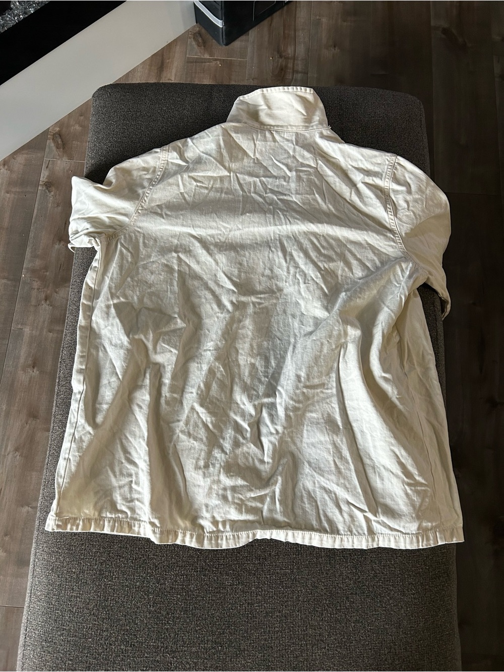 Universal Thread Cream Collared Button Shirt - Picture 3 of 3